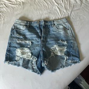 American Eagle Ripped Jean Shorts